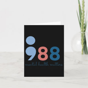 Carte 988 Problèmes de santé mentale Prévention du suici