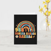 Carte 988 Semicolon, santé mentale, questions Suicide Em (Fleur jaune)