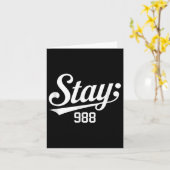 Carte 988 Sensibilisation à la prévention du suicide (Fleur jaune)