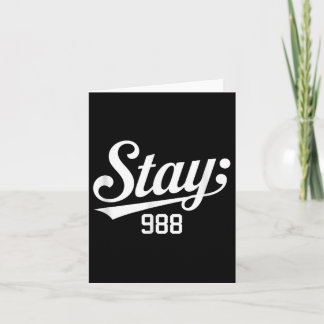 Carte 988 Sensibilisation à la prévention du suicide