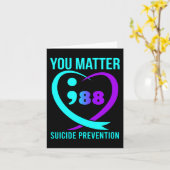 Carte 988 Sensibilisation à la prévention du suicide (Fleur jaune)