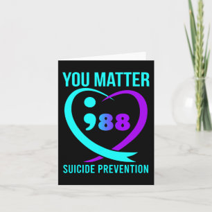 Carte 988 Sensibilisation à la prévention du suicide