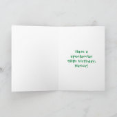 Carte 98e anniversaire : Fun Cake and Candles + Nom pers (Intérieur)