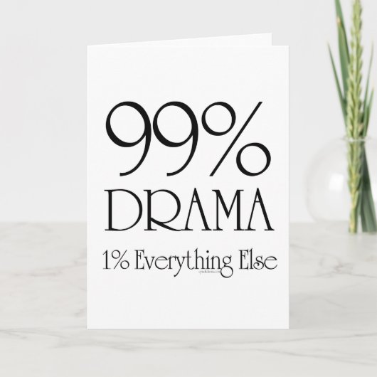 Carte 99 % dramatique (Devant)