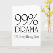 Carte 99 % dramatique (Fleur jaune)