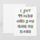 Carte 99 Icks (Devant / Derrière)