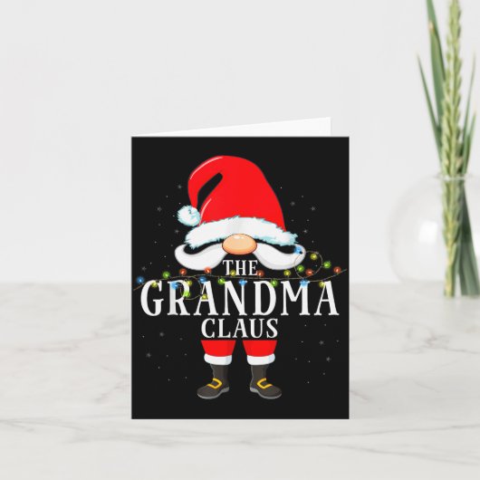 Carte 99 Santa Claus Matching Family Pajama Grandma Clau (Devant)