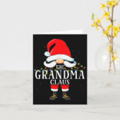 Carte 99 Santa Claus Matching Family Pajama Grandma Clau (Fleur jaune)