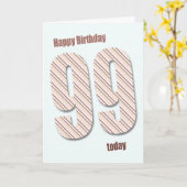 Carte 99e anniversaire (Fleur jaune)