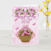 Carte 99e anniversaire dame spéciale, Roses et fleurs -  (Fleur jaune)