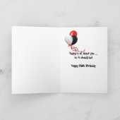 Carte 99e anniversaire sous les projecteurs (Intérieur)