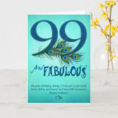 Carte 99th Birthday template Cards (Fleur jaune)