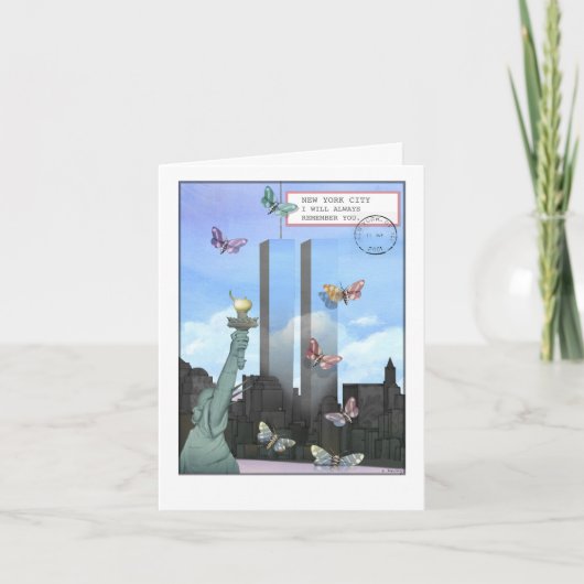 Carte 9/11 - Le World Trade Center en journée (Devant)