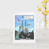 Carte 9/11 - Le World Trade Center en journée (Fleur jaune)