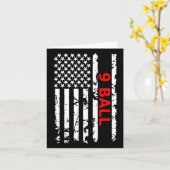 Carte 9 Bal Pool Table Billiards Cadeau (Fleur jaune)