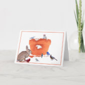 Carte #9 Lapin- oiseaux dans un pot de jardin : Citation (Devant)
