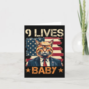 Carte 9 Vit Bébé Trump 2024 Victoire gagnante Trump