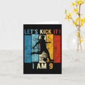 Carte 9 Year Old Birthday B (Fleur jaune)