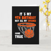 Carte 9 Year Old Happy 9th Birthday Sketll 9th Birthday  (Fleur jaune)