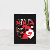 Carte 9e anniversaire 9 ans Enfants Party Little Ninja 9 (Devant)