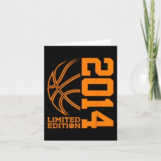 Carte 9e ANNIVERSAIRE BASKETBALL LIMITED EDITION 2014 (Devant)