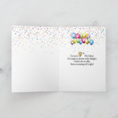 Carte 9e anniversaire Canard blanc dans une flaque de pl (Intérieur)