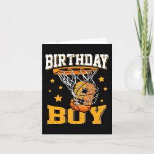 Carte 9e anniversaire de basket-ball garçon 9 ans de bas