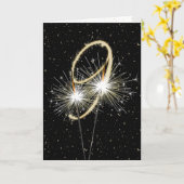 Carte 9e anniversaire du mariage (Fleur jaune)