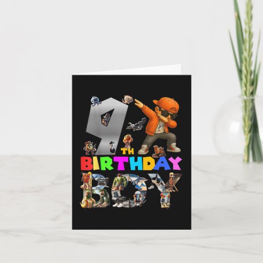 Carte 9e anniversaire Garçon Italien Brainrot pour enfan (Devant)