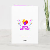 Carte 9e anniversaire PINK (Dos)