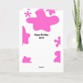 Carte 9e anniversaire Pink Slime (Dos)