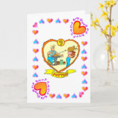 Carte 9e anniversaire - Poterie (Fleur jaune)