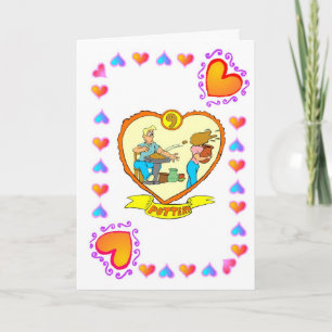 Carte 9e anniversaire - Poterie