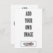 Carte A1 verticale 3,5 x 5 po (Devant / Derrière)