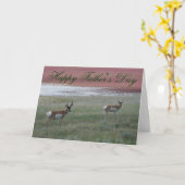Carte A2 Pronghorn Antelope (Fleur jaune)