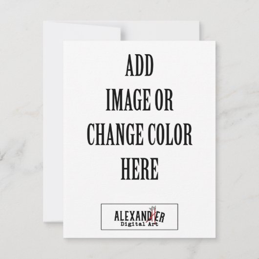 Carte A2 verticale A2 4,25 x 5,5 pouces (Dos)