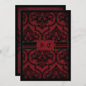 Carte A7 V de faire-part de mariage de jeune (Devant / Derrière)