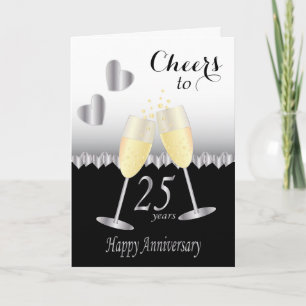 Carte À 25 ans d'anniversaire   Texte DIY