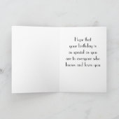 CARTE A * ANNIVERSAIRE SPÉCIAL* POUR UNE * PERSONNE SPÉC (Intérieur)