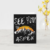 Carte À Aspen Usa Vacances Ski Randonnée 1 (Fleur jaune)