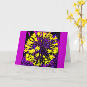 Carte à balle Pop Art Jaune (Fleur jaune)