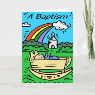 Carte : "A BAPTISM"