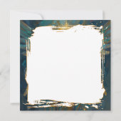 Carte A Beautiful Gold and Turquoise Angel Blank (Dos)