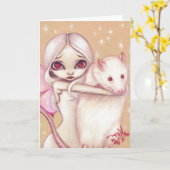 Carte "A Beautiful Rat" Greeting Card (Fleur jaune)