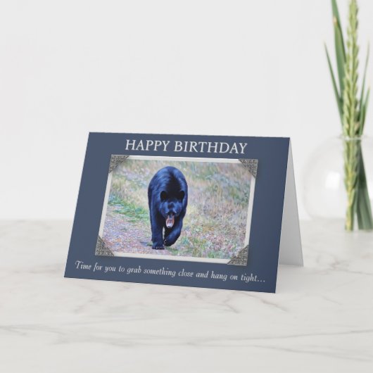 Carte A Big Birthday Bear Hug! Birthday Card (Devant)