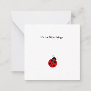 Carte à billet plat Ladybug Mini Merci