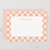 Carte à billet plat Peaches et Crème (Devant / Derrière)