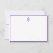 Carte à billet plat violet et blanc (Devant)