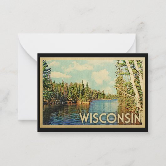 Carte à billet plat Wisconsin (Devant)