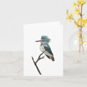 Carte à billet plié Kingfisher Belted (Fleur jaune)